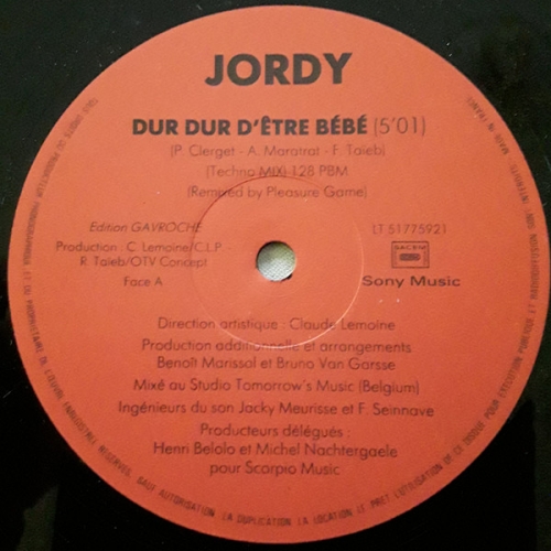 JORDY - Dur Dur D\'etre Bebe
