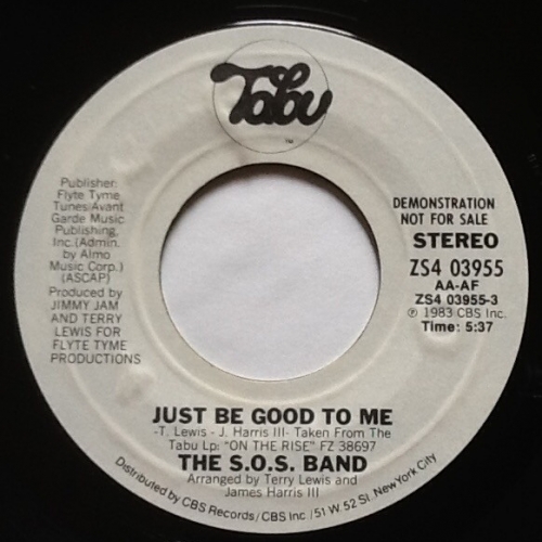 S.O.S. BAND - Just Be Good To Me -1983