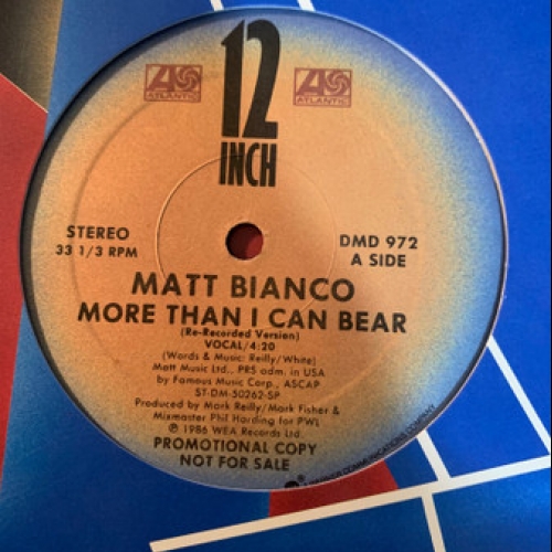 MATT BIANCO - More Than I Can Bear